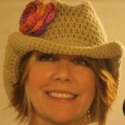 "Big Girl" crochet Cowboy hat
